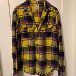 American Eagle Flannel Cotton Button Down Shirt